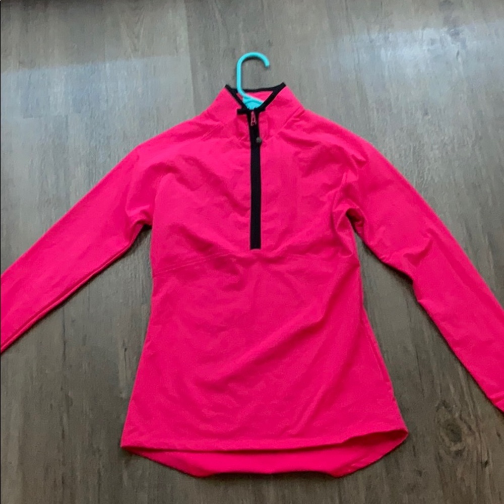 Pink athletic pullover